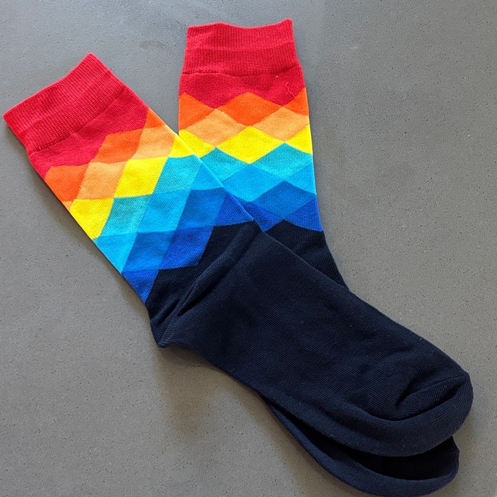 Colorful Geometric Pattern Socks for Kids - Picture 4 of 6